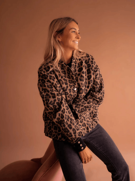 Arielle | Leopard Bomber Jacket